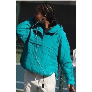 NEW Free People Pippa Packable Pullover Teal XS